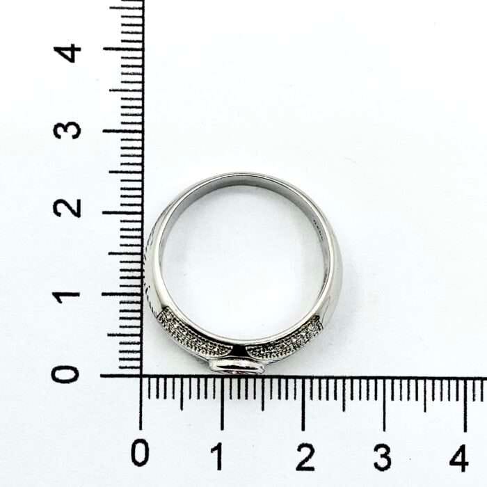 Stunning New Silver Ring With Zircons For Him