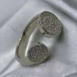 Multiple Zircon Diamond Silver Diamond