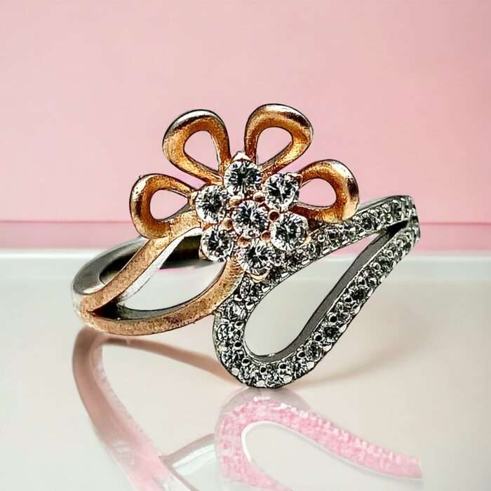 rose gold finished new design ring