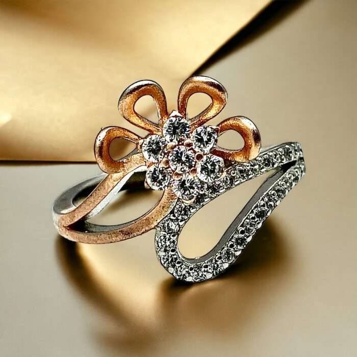 rose gold finished new design ring