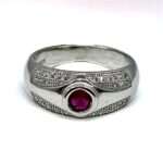Stunning New Silver Ring With Zircons For Him