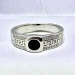 Black Zircon Ring With Micro Zircon Stone Ring