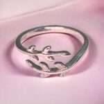 Sterling Silver Ring With Leaf Design