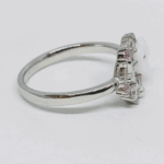 GLOWING BUTTERFLY AND FLOWER 92.5 STERLING SILVER RING