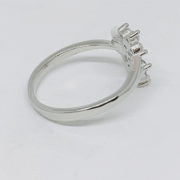 GLOWING FLOWER 92.5 STERLING SILVER RING