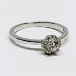 solitaire set in 92.5 sterling silver ring