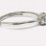 solitaire set in 92.5 sterling silver ring