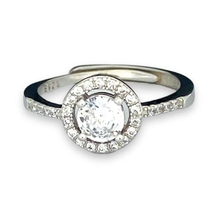 Silver Diamond Ring