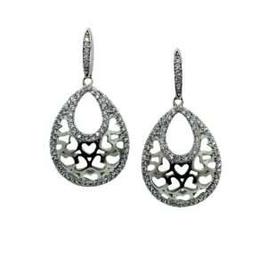 SILVER DROP EARRING