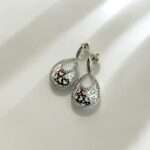 SILVER DROP EARRING