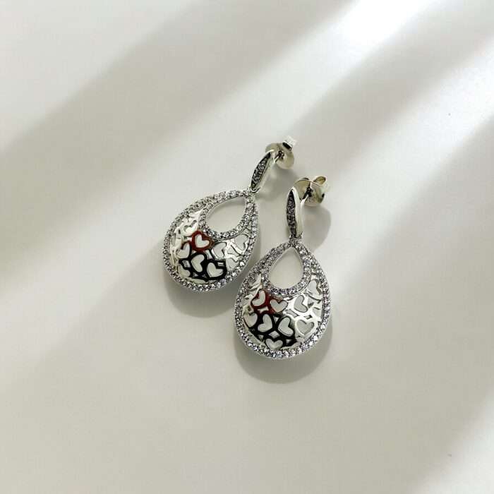 SILVER DROP EARRING
