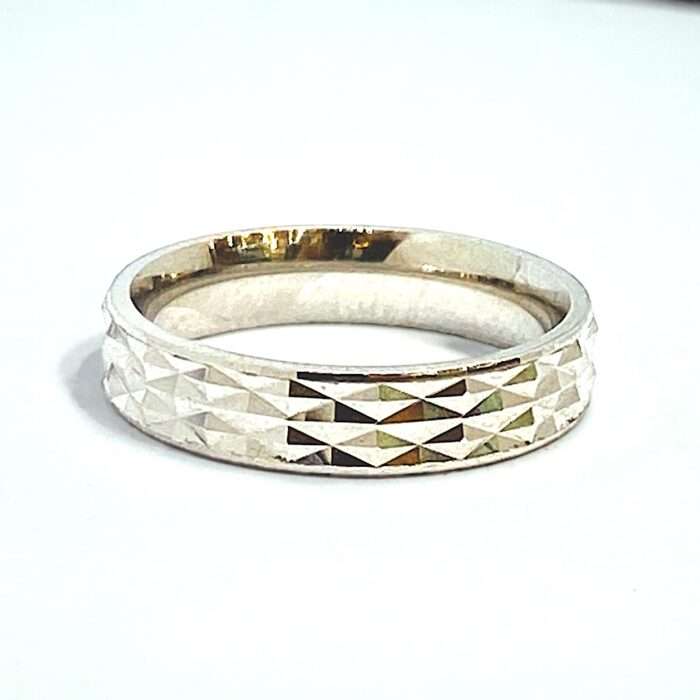 92.5 STERLING SILVER SHINY BAND RING
