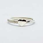 HEART RING WITH DIAMOND
