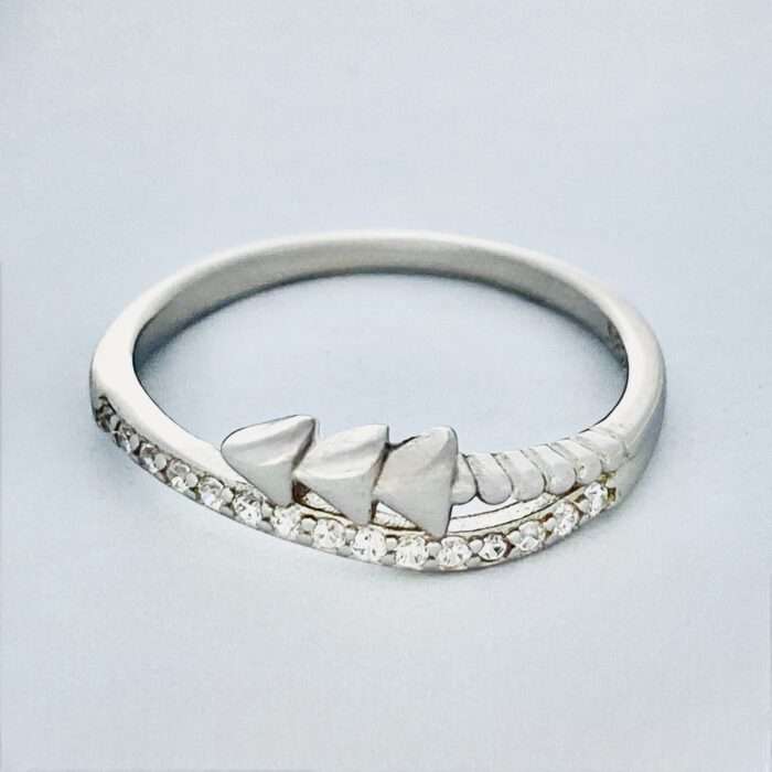 Silver Lining 92.5 Sterling Silver Diamond Ring