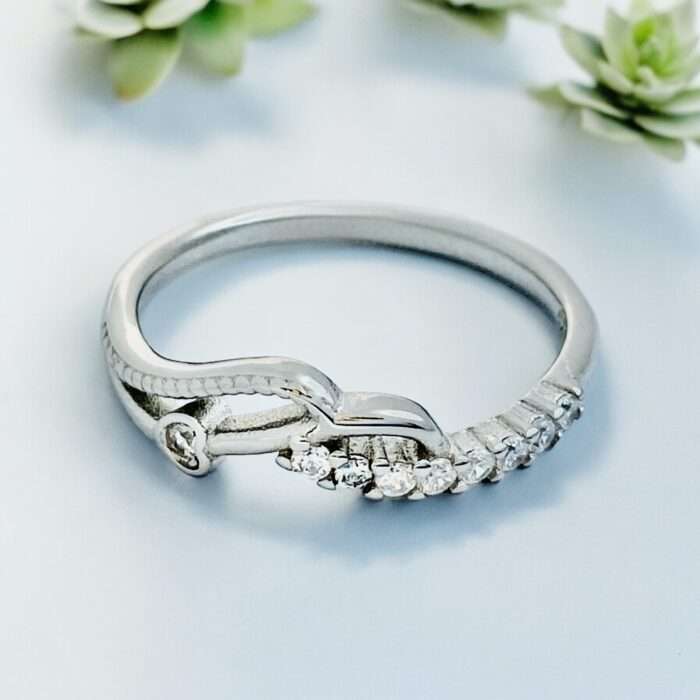 Melody of Love 92.5 Sterling Silver Diamond Ring