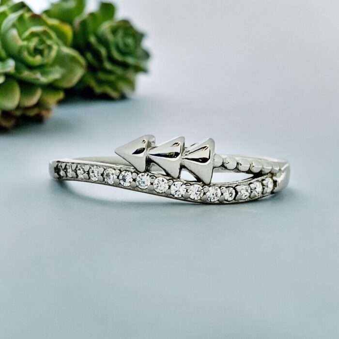 Silver Lining 92.5 Sterling Silver Diamond Ring