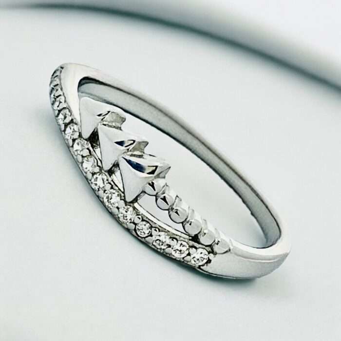 Silver Lining 92.5 Sterling Silver Diamond Ring