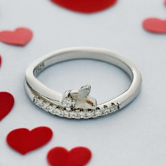 Butterfly 92.5 sterling silver ring