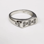 BROTHERS ZIRCON 92.5 FINE SILVER RING - silverlily ring