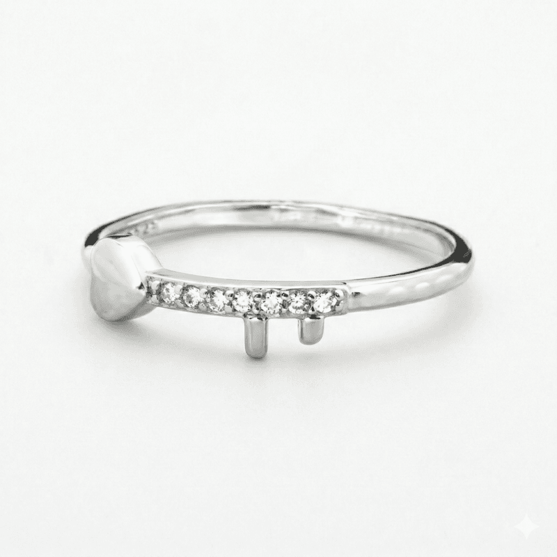 Silver lily Ring