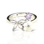 Silver lily Ring