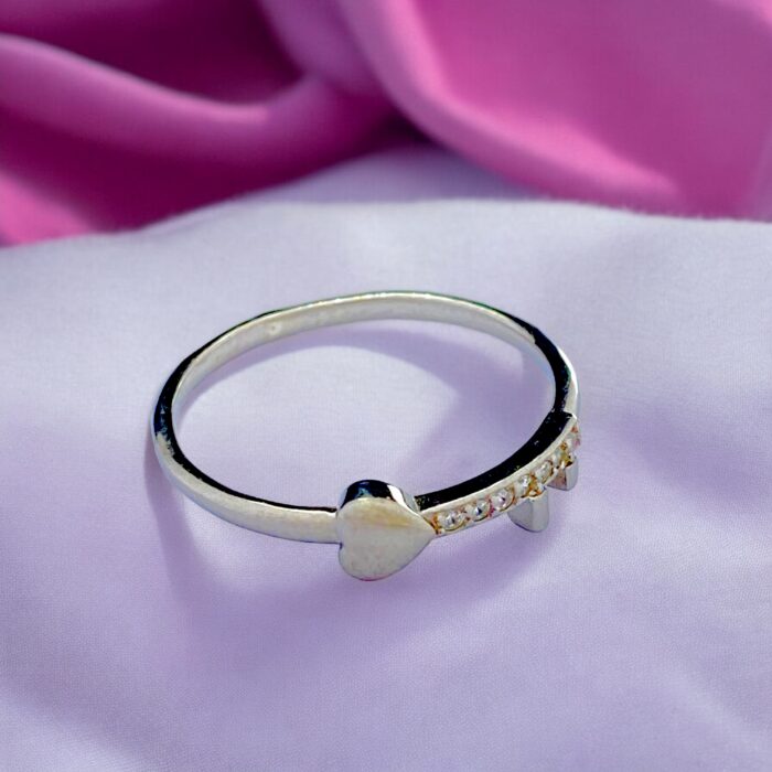 Silver Ring with Key of Heart - Silverlily Ring