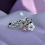 Silver Ring with Natural Bond