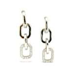 Silver Linked Earrings For Daily Wear - SILVERLILY EARRING