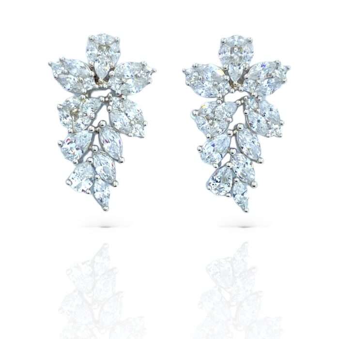 Diamond Earring with AAA Standard Cubic Zircon Diamond - SILVERLILY EARRING