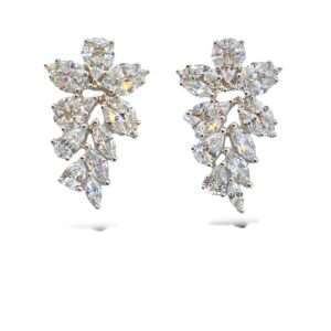 Diamond Earring with AAA Standard Cubic Zircon Diamond - SILVERLILY EARRING