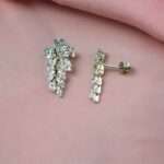Diamond Earring with AAA Standard Cubic Zircon Diamond - SILVERLILY EARRING