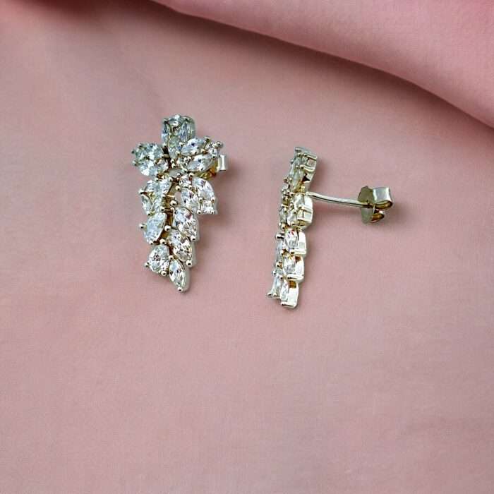 Diamond Earring with AAA Standard Cubic Zircon Diamond - SILVERLILY EARRING