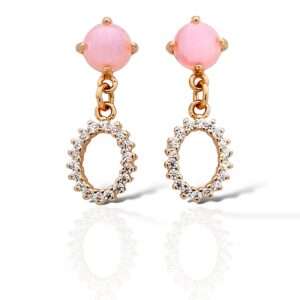 Rose Gold Polished Small Earring Tops - SILVERLILY EARRING