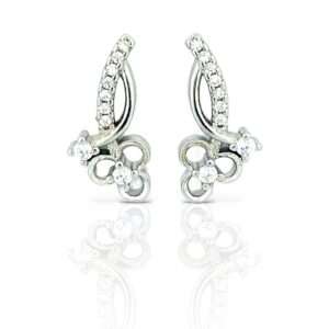 925 Silver Iris Flower Earrings - SILVERLILY EARRING