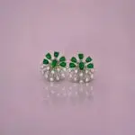 925 Silver AAA Standard Zircon Flower Design Earring - SILVERLILY EARRING