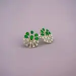 925 Silver AAA Standard Zircon Flower Design Earring - SILVERLILY EARRING