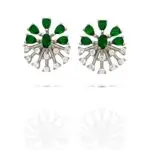 925 Silver AAA Standard Zircon Flower Design Earring - SILVERLILY EARRING