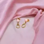 Rose Gold Polished Small Earring Tops - SILVERLILY EARRING
