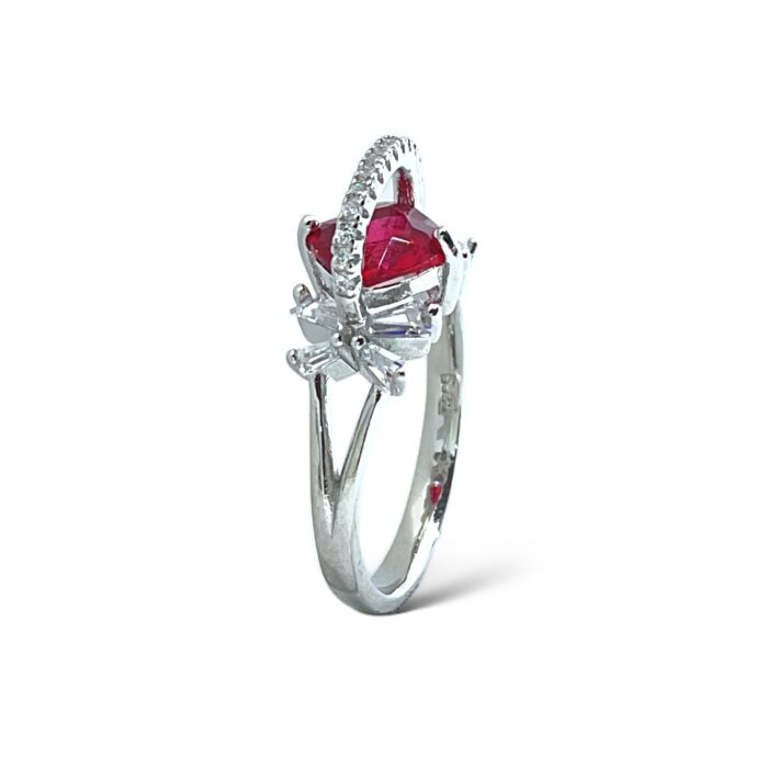 Silver lily Ring