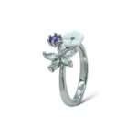 Silver lily Ring