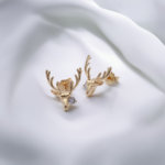 Cute And Simple Christmas Reindeer Earrings For Women