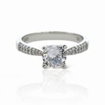 Modern Solitaire Ring For Women | Rings for Ladies and Girls | Gift for Womens | With Certificate of Authenticity and 925 Stamp