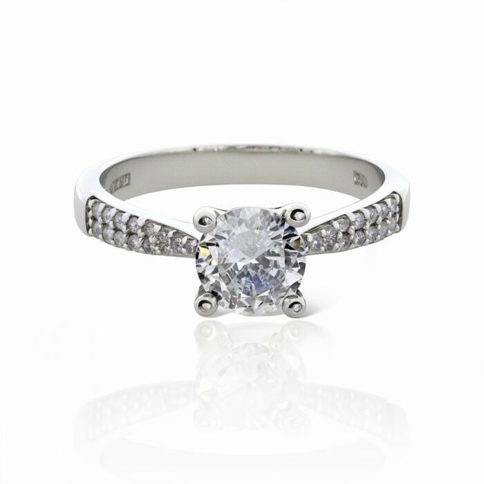 Modern Solitaire Ring For Women | Rings for Ladies and Girls | Gift for Womens | With Certificate of Authenticity and 925 Stamp