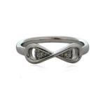 Infinity Promise Silver Diamond Ring | SILVERLILY