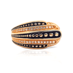 Rose Gold Plated Special Ring With Zircon Diamonds | Rings for Ladies and Girls | Gift for Womens | With Certificate of Authenticity and 925 Stamp