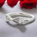 Infinity Promise Silver Diamond Ring | SILVERLILY