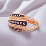 Rose Gold Plated Special Ring With Zircon Diamonds | Rings for Ladies and Girls | Gift for Womens | With Certificate of Authenticity and 925 Stamp