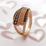 Rose Gold Plated Special Ring With Zircon Diamonds | Rings for Ladies and Girls | Gift for Womens | With Certificate of Authenticity and 925 Stamp