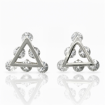 AMERICAN DIAMOND SILVER STUDS