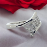 Fancy Designer Zircon Ring | Rings for Ladies and Girls | Gift for Womens | With Certificate of Authenticity and 925 Stamp